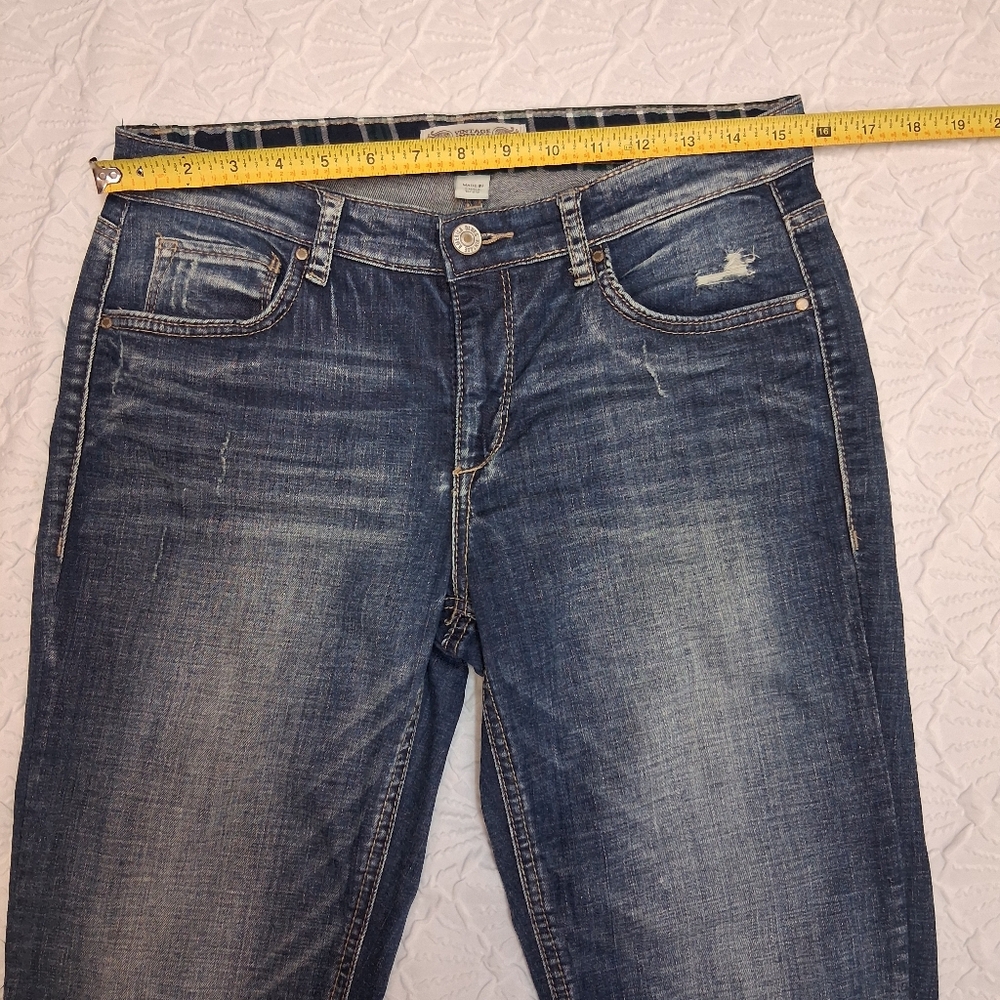 Vintage America Women’s Dark Blue Straight-Leg Jeans Sz 6/23 - Picture 13 of 16